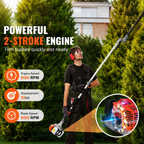 🔥Summer Sale-6-in-1 Gas Hedge Trimmer Garden Tool,52CC Gas Pole Hedge Trimmer