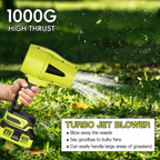 📢 Flash Sales 🔥 21V Cordless Car Cleaning Kit with 1000 PSI Pressure Washer & 1000G Turbo Leaf Blower