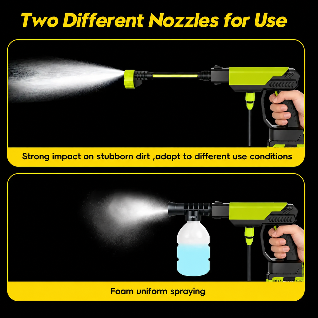 📢 Flash Sales 🔥 21V Cordless Car Cleaning Kit with 1000 PSI Pressure Washer & 1000G Turbo Leaf Blower