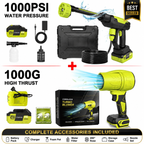 📢 Flash Sales 🔥 21V Cordless Car Cleaning Kit with 1000 PSI Pressure Washer & 1000G Turbo Leaf Blower