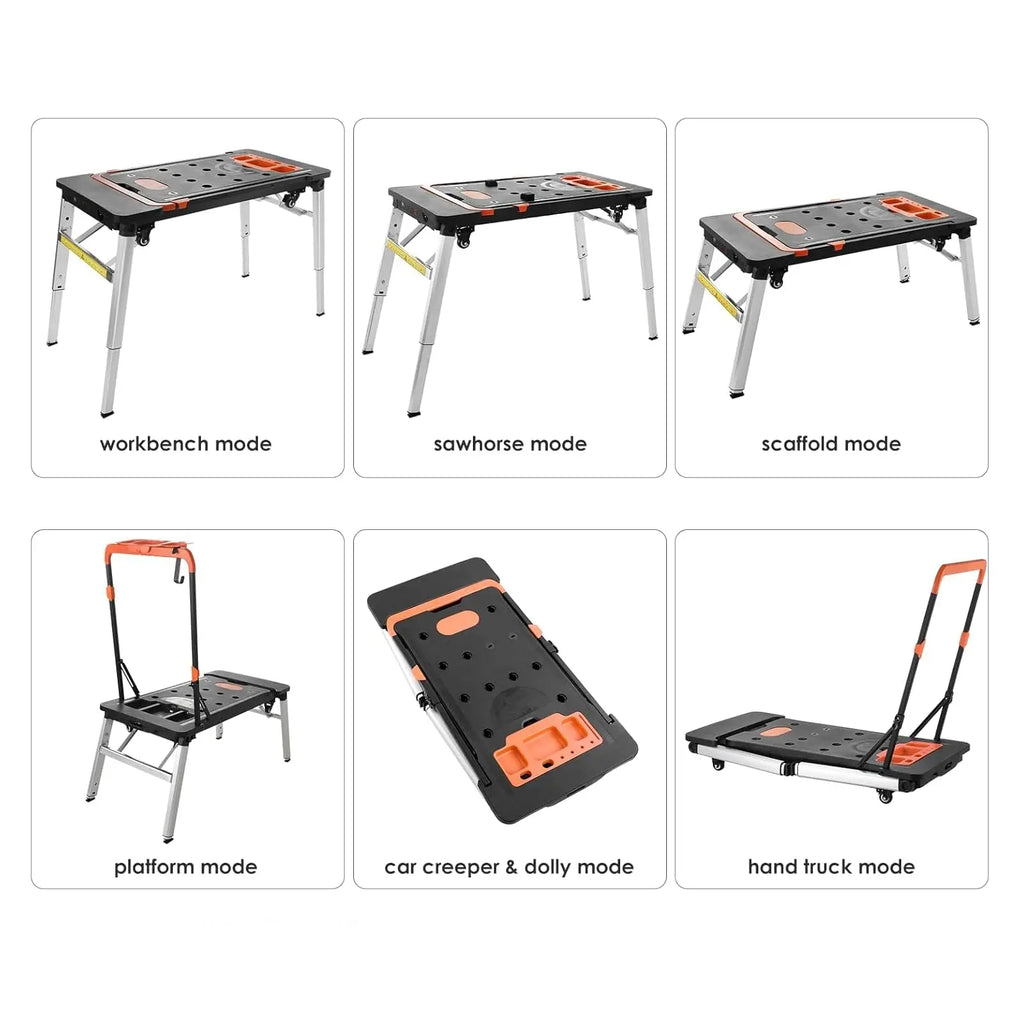 Direct-to-Consumer Savings💰7-in-1 Multifunctional Garage Folding Portable Workbench