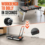 Direct-to-Consumer Savings💰7-in-1 Multifunctional Garage Folding Portable Workbench