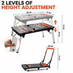 Direct-to-Consumer Savings💰7-in-1 Multifunctional Garage Folding Portable Workbench