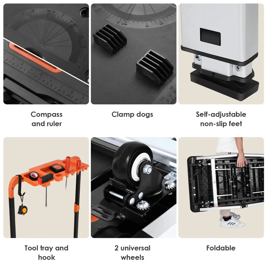 Direct-to-Consumer Savings💰7-in-1 Multifunctional Garage Folding Portable Workbench