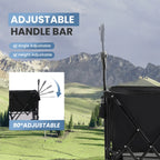 🎁Summer Sale-440lbs Heavy Duty Collapsible Utility Wagon,All-Terrain Folding Outdoor Wagon🛒