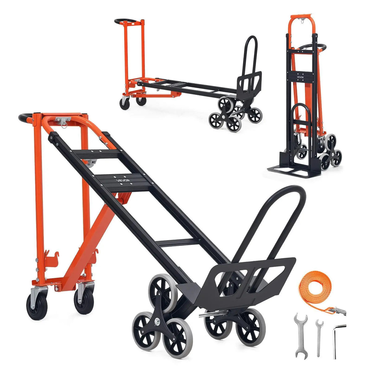 🛒SUMMER SALE🛠️3-in-1 Stair Climbing Cart, Foldable Hand Truck with 770 lbs Capacity