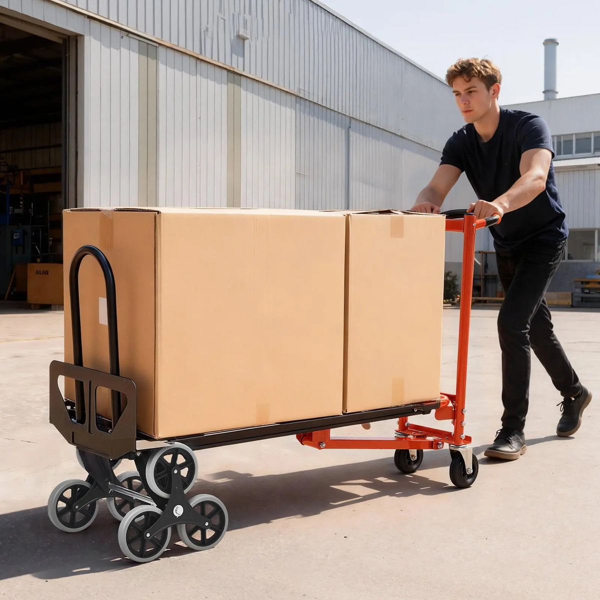 🛒SUMMER SALE🛠️3-in-1 Stair Climbing Cart, Foldable Hand Truck with 770 lbs Capacity
